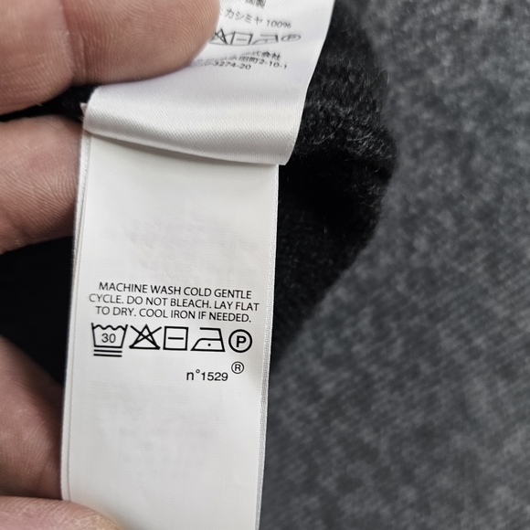 Polo Ralph Lauren Gray Turtleneck Sweater Petite S Cashmere Wool Womens $148 - Picture 5 of 11